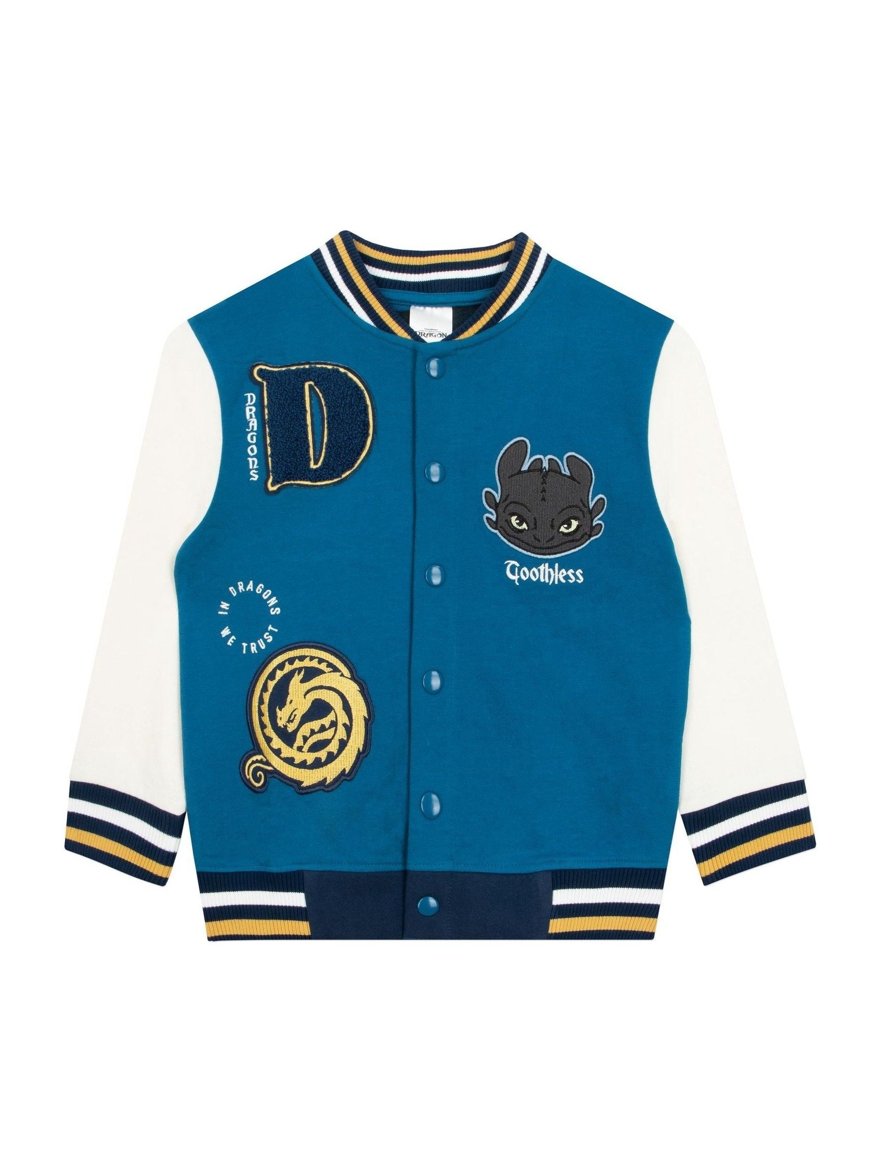 Dsiney Kidz - Character Blue How To Train Your Dragon Toothless Varsity Jacket image 8