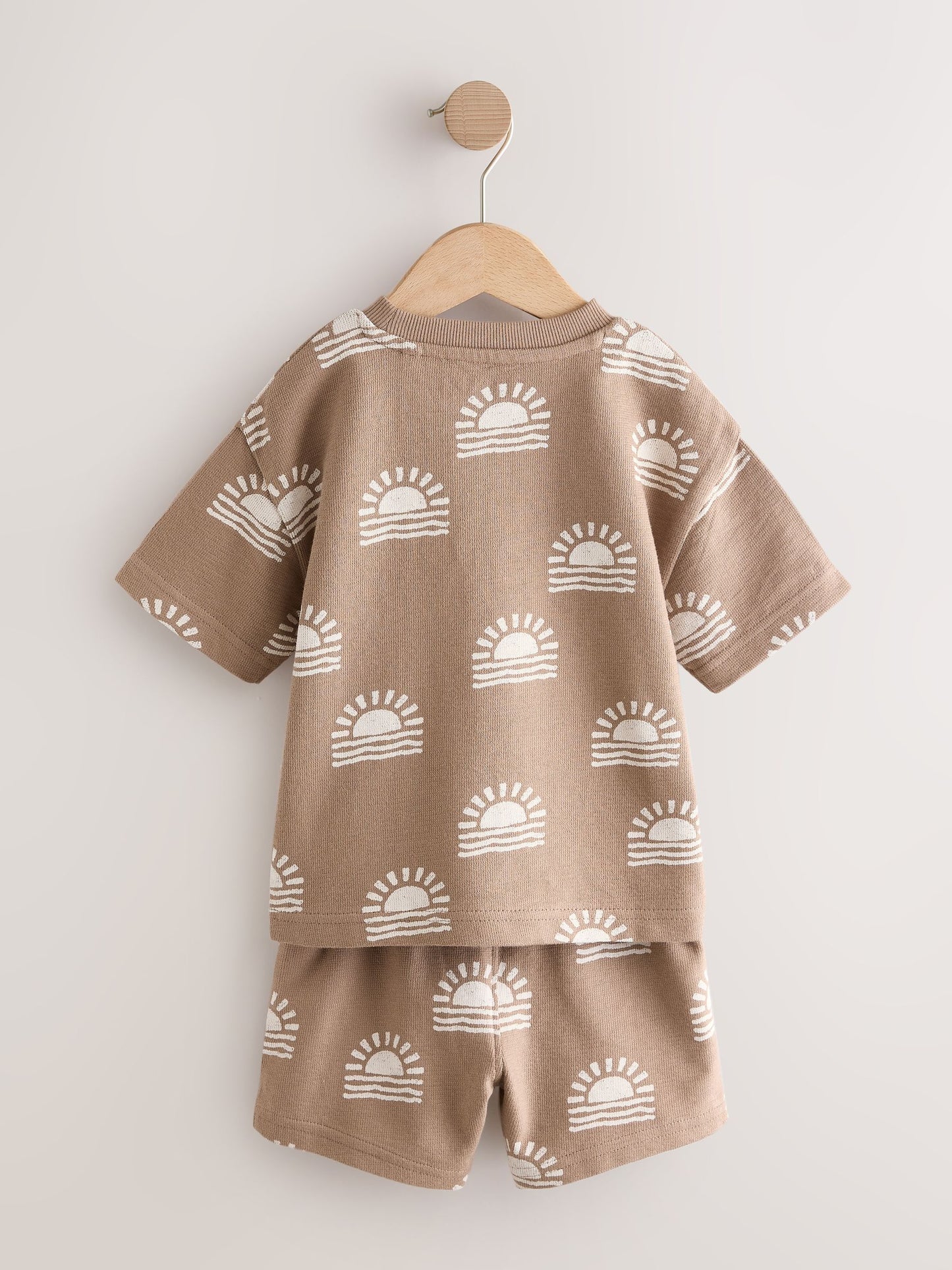 Brown Sun Short Sleeve All-Over Print T-Shirt and Shorts Set (3mths-7yrs) image 7