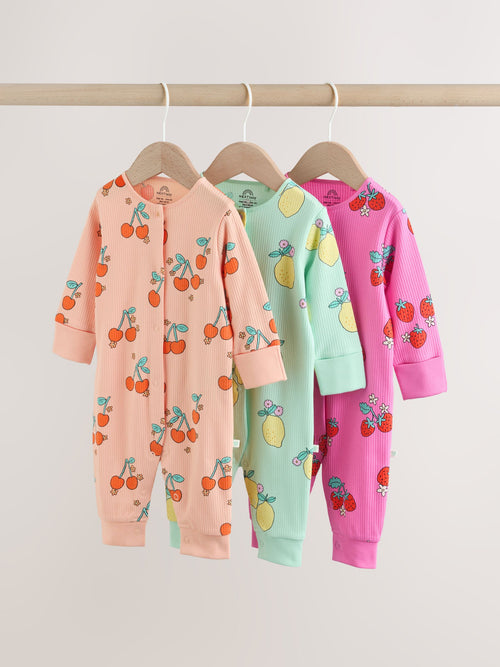 Bright Baby Sleepsuits 3 Pack (0mths-3yrs) image 1
