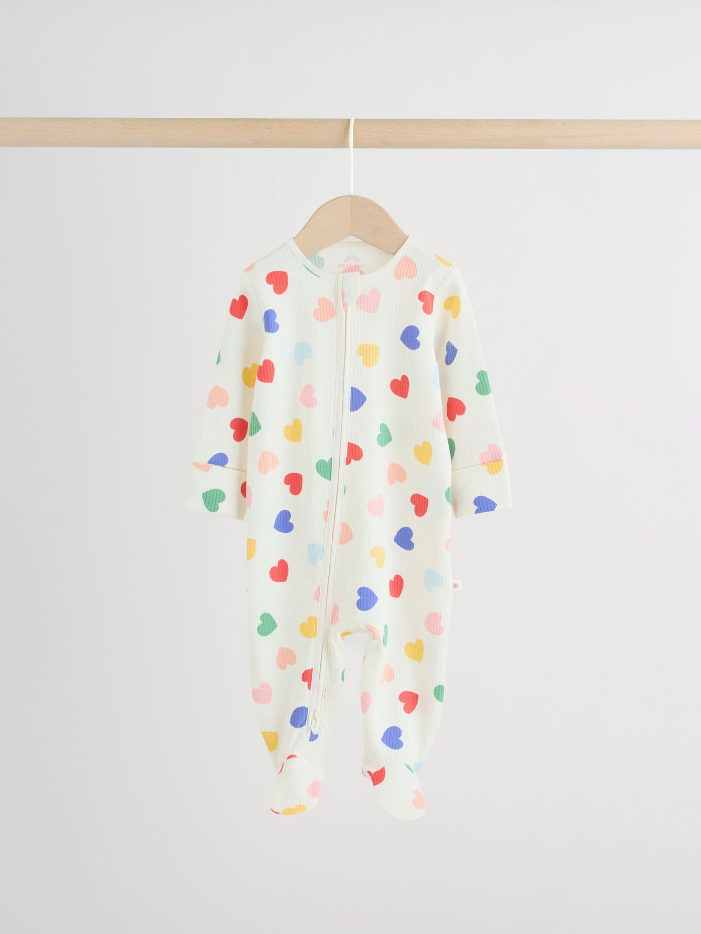 Blue/White Baby Sleepsuits 3 Pack (0mths-2yrs) image 3