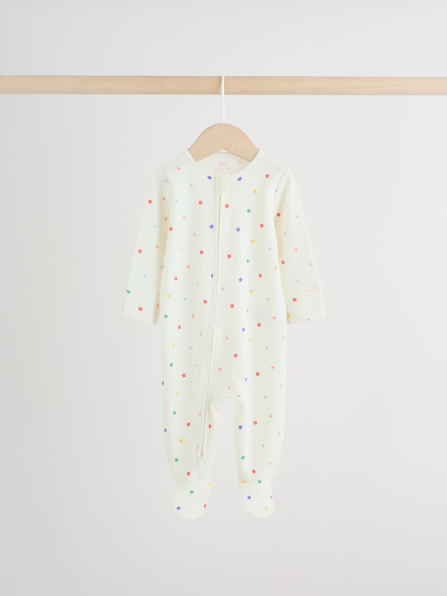 Blue/White Baby Sleepsuits 3 Pack (0mths-2yrs) image 5