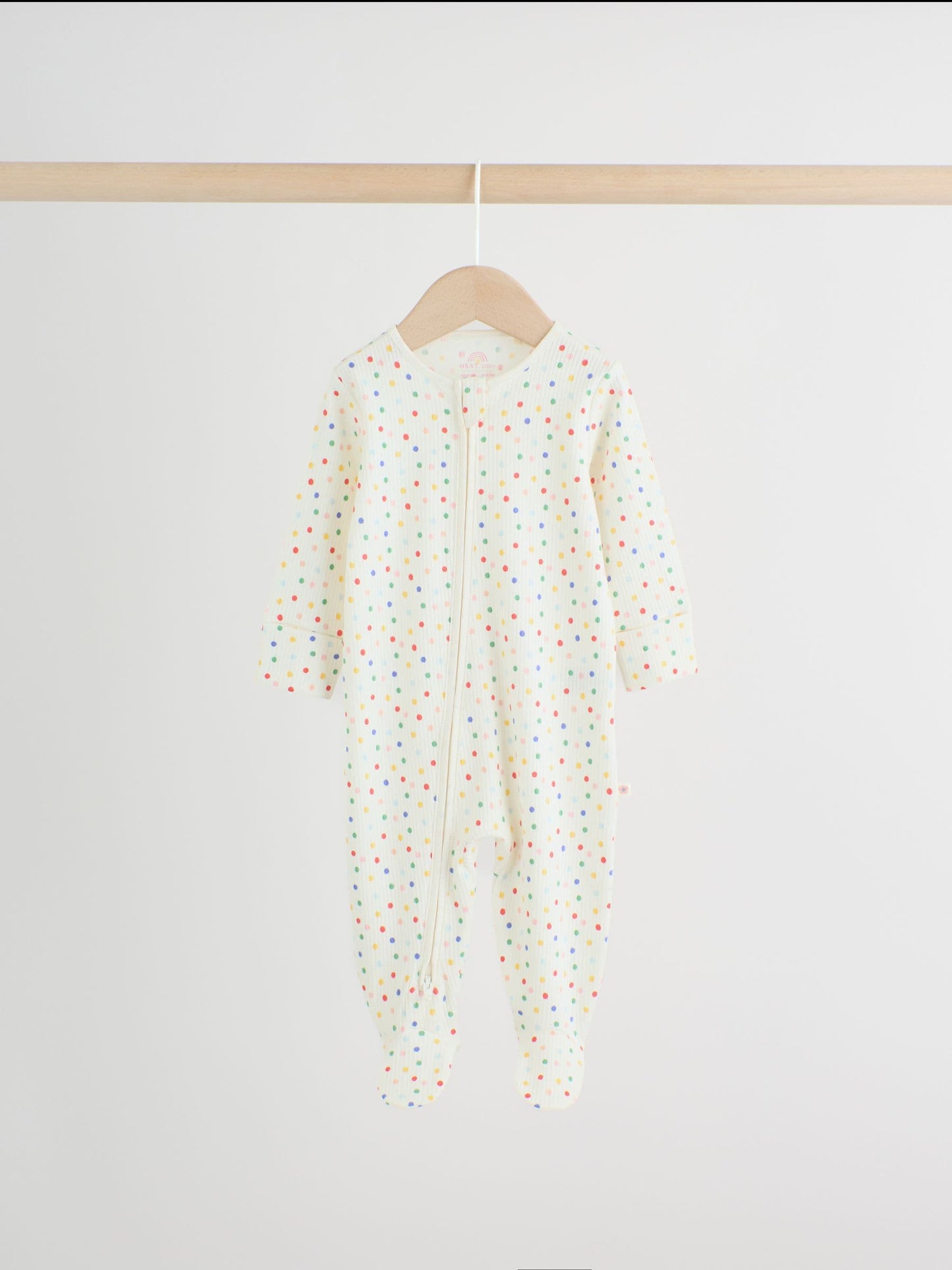 Blue/White Baby Sleepsuits 3 Pack (0mths-2yrs) image 6