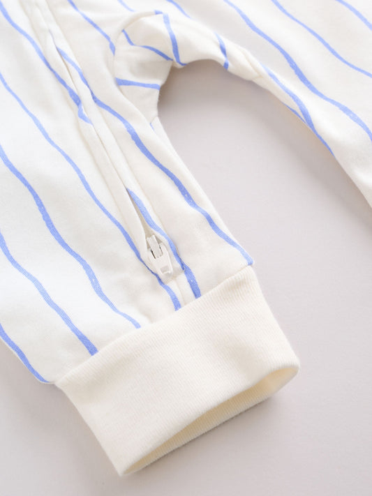 Blue Baby Sleepsuits 3 Pack (0mths-3yrs) image 3