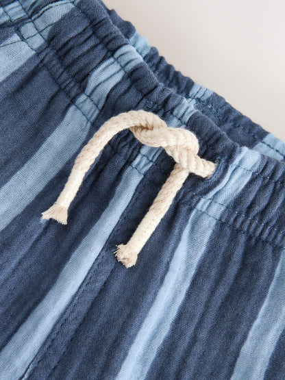 Dsiney Kidz - Blue/Navy Stripe Soft Textured Pull On Shorts (3mths-7yrs) image 7