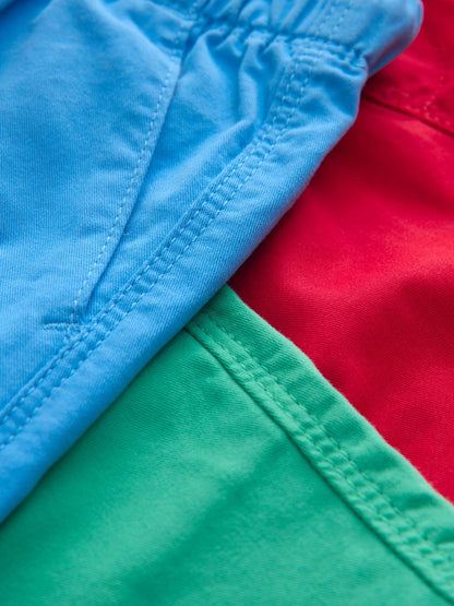 Dsiney Kidz - Blue/Red/Green Pull On Shorts 3 Pack (3mths-7yrs) image 7