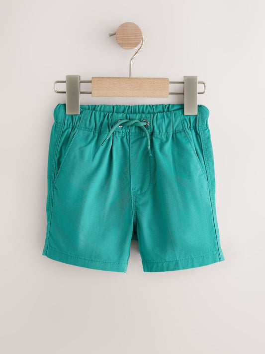 Green/Orange/Stripe Pull On Shorts 3 Pack (3mths-7yrs) image 2