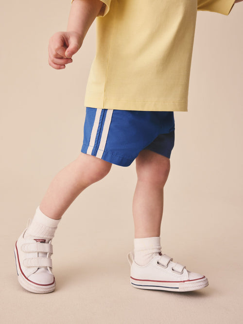 Blue Side Stripe Pull On Shorts (3mths-7yrs) image 1