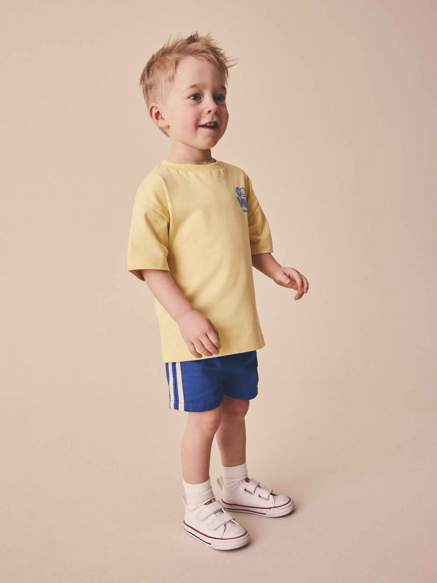 Dsiney Kidz - Blue Side Stripe Pull On Shorts (3mths-7yrs) image 3
