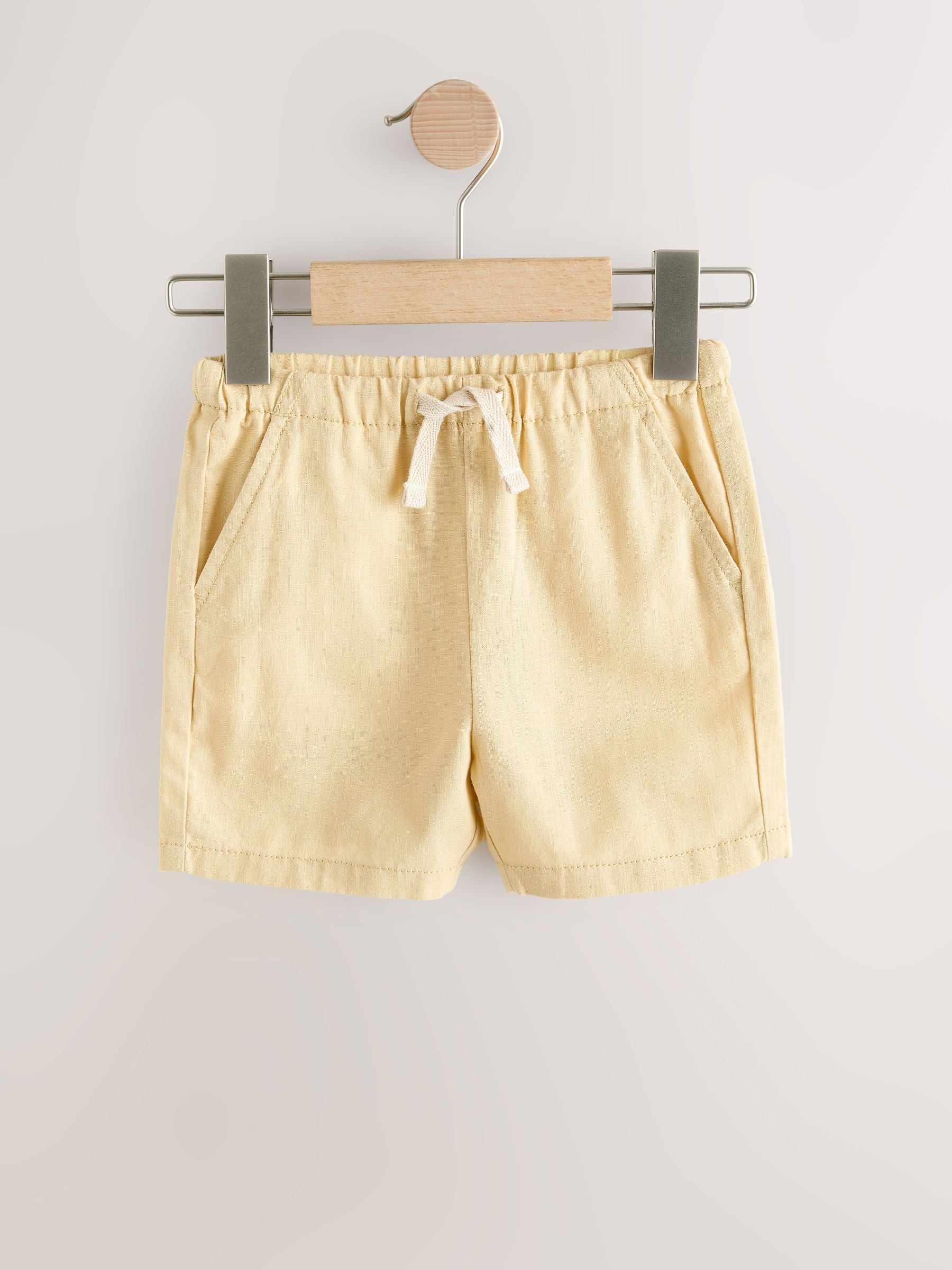 Dsiney Kidz - Rust Orange/Yellow/Stripe Linen Blend Shorts 3 Pack (3mths-7yrs) image 3