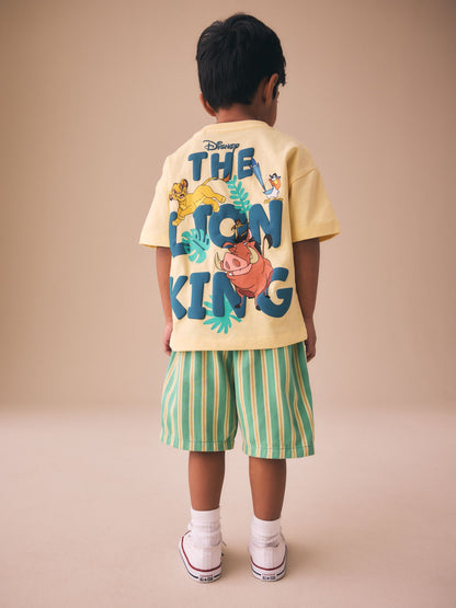 Dsiney Kidz - Green Stripe Pull On Bermuda Shorts (3mths-7yrs) image 2