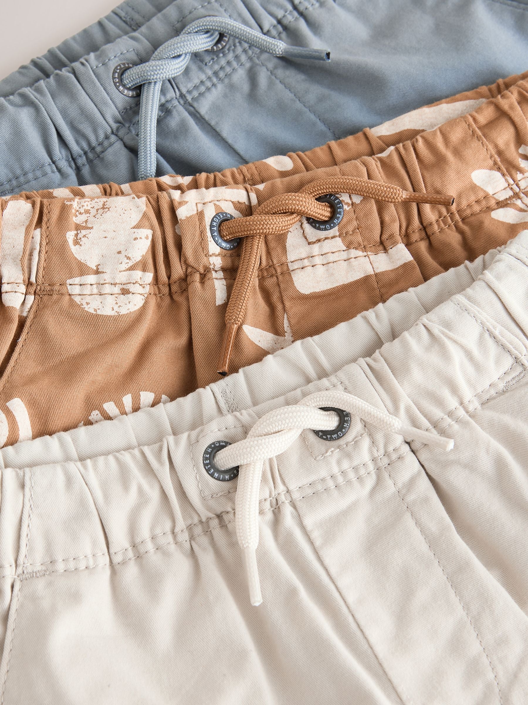 Dsiney Kidz - Blue/Neutral/Orange Pull On Shorts 3 Pack (3mths-7yrs) image 6