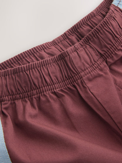 Burgundy Red Side Stripe Pull On Shorts (3mths-7yrs) image 7