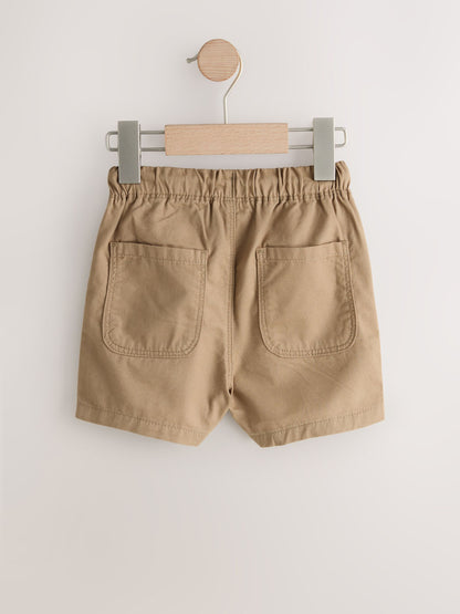 Tan Brown Pull On Shorts (3mths-7yrs) image 2