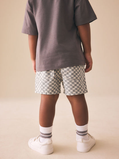 Dsiney Kidz - Neutral Checkerboard Pull On Shorts (3mths-7yrs) image 3