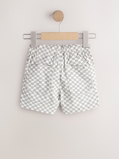 Dsiney Kidz - Neutral Checkerboard Pull On Shorts (3mths-7yrs) image 5