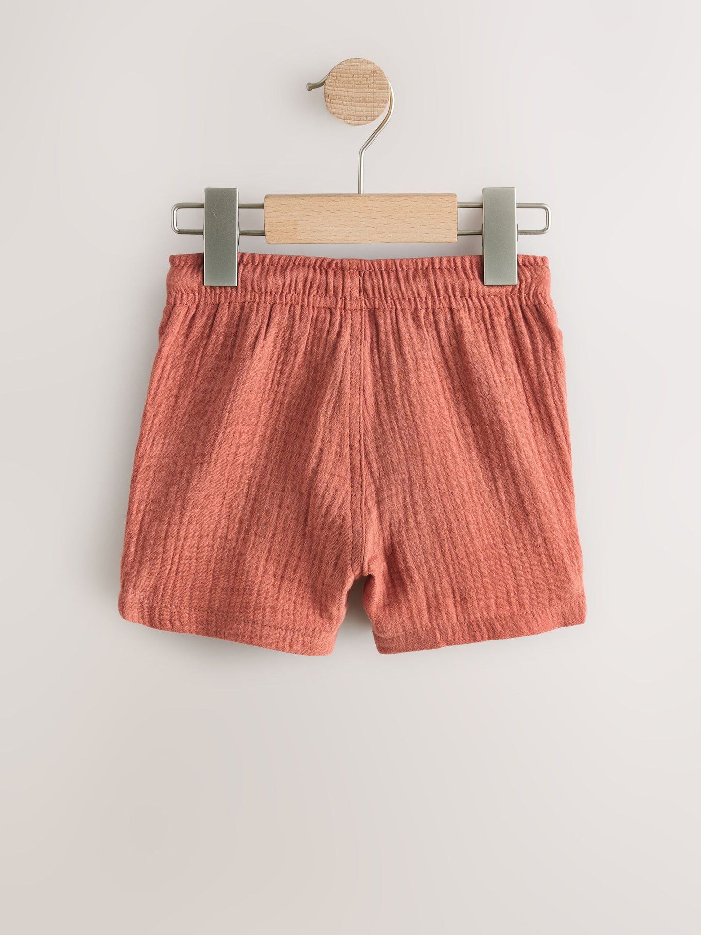 Dsiney Kidz - Neutral/Brown/Red/Blue/Sage Green Soft Textured Pull On Shorts 5 Pack (3mths-7yrs) image 7