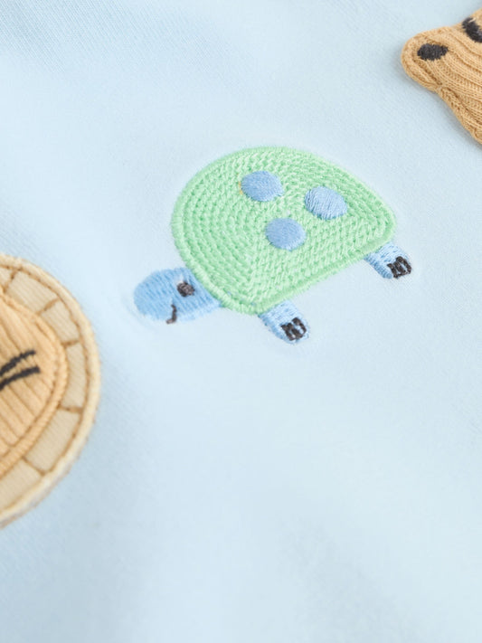 Blue Safari Baby Top and Leggings Set 2 Piece (0mths-3yrs) image 3
