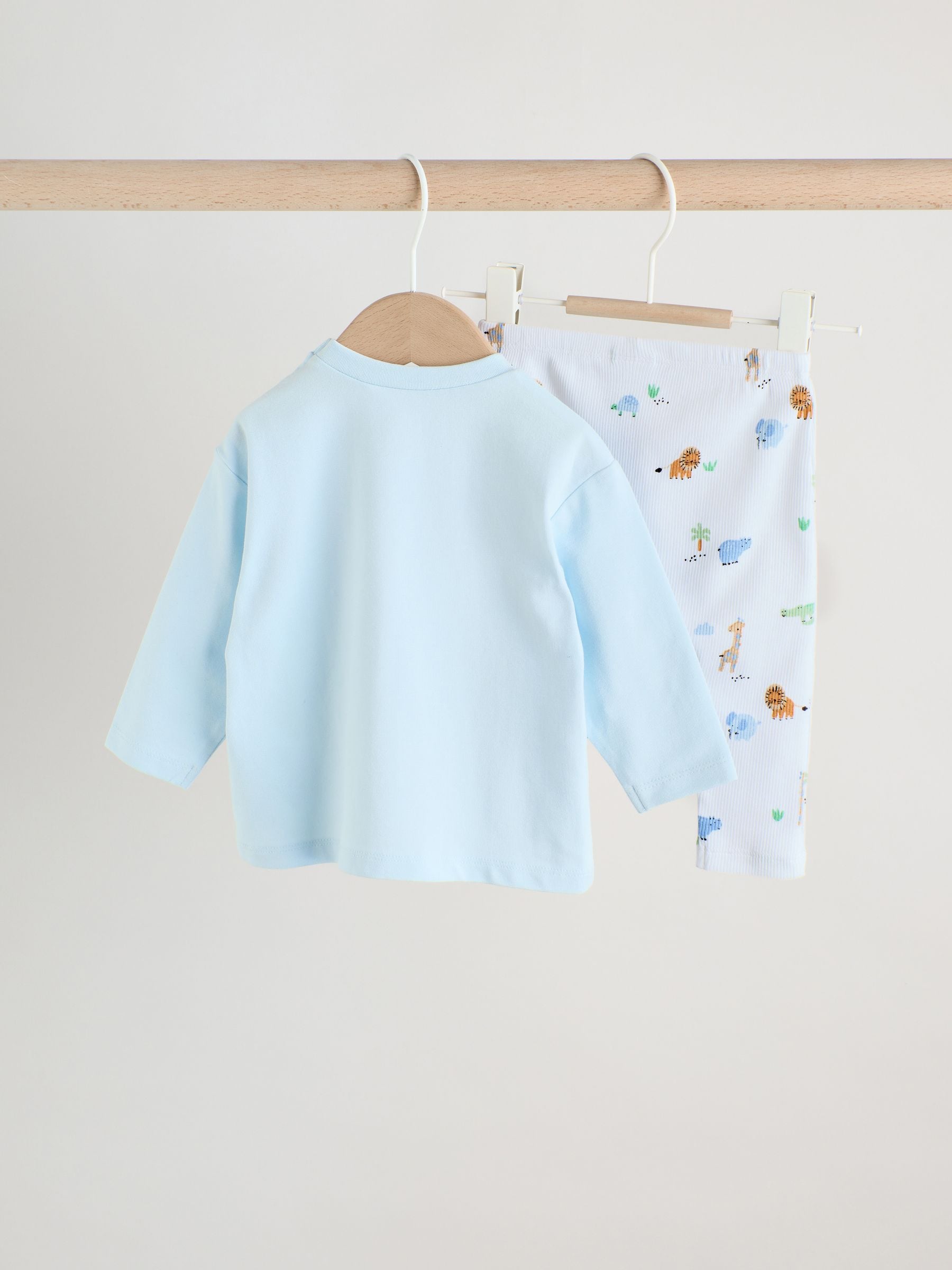 Blue Safari Baby Top and Leggings Set 2 Piece (0mths-3yrs) image 2
