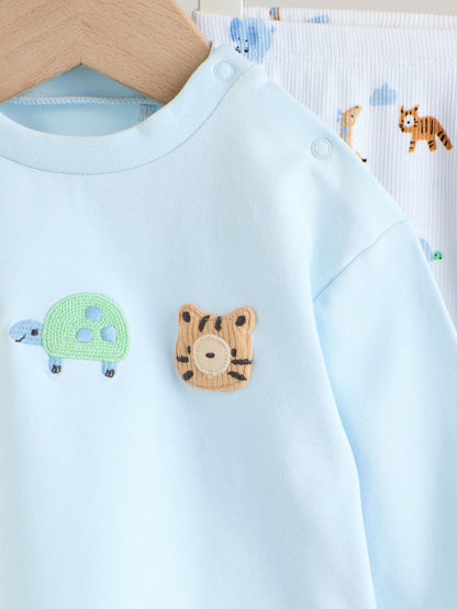 Blue Safari Baby Top and Leggings Set 2 Piece (0mths-3yrs) image 8