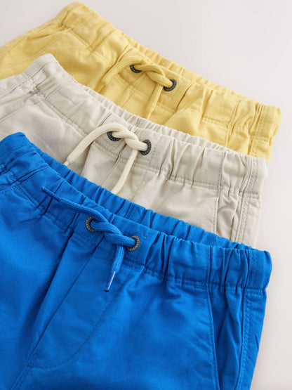 Dsiney Kidz - Blue/Neutral/Yellow Pull On Shorts 3 Pack (3mths-7yrs) image 6