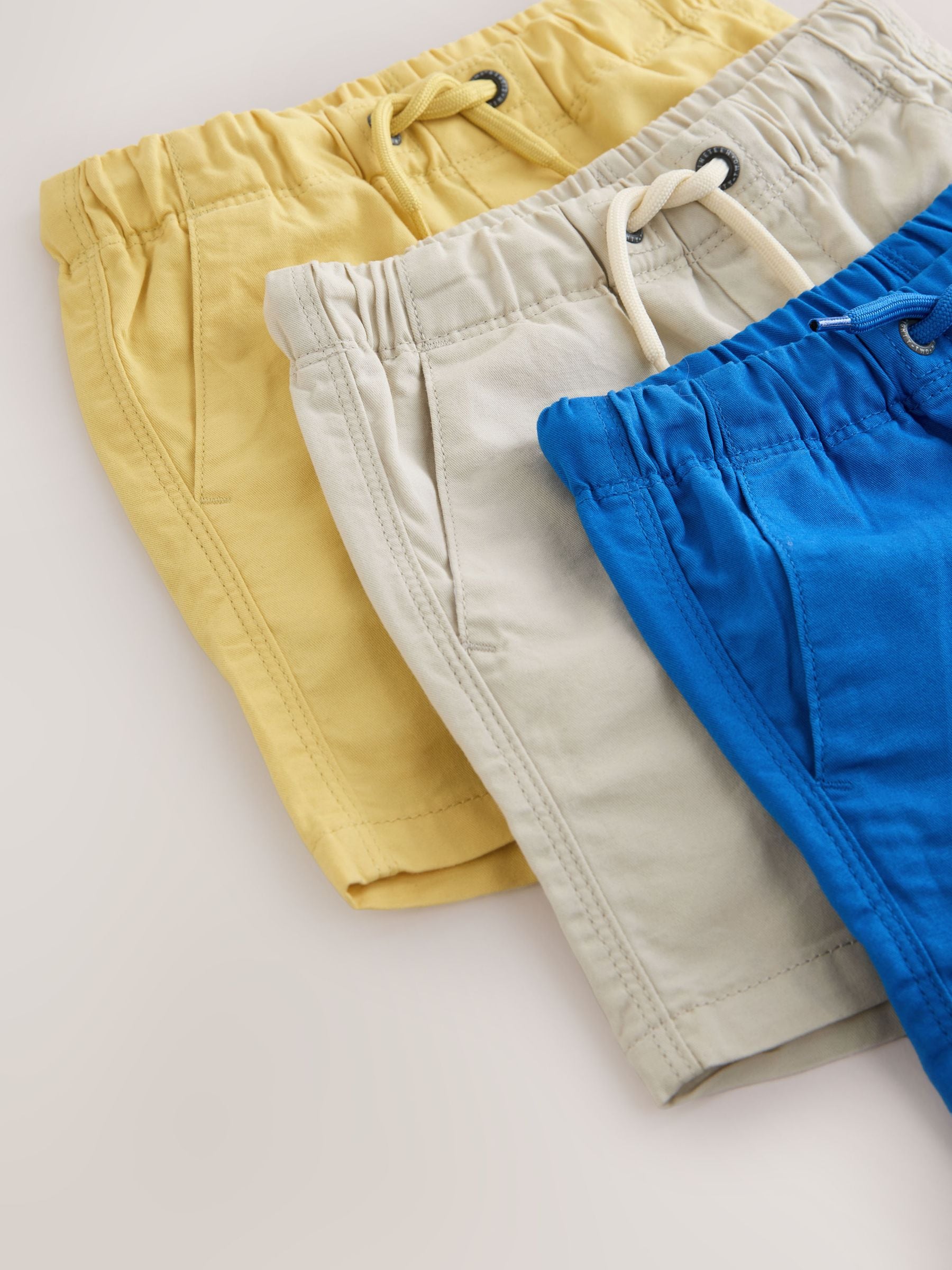 Dsiney Kidz - Blue/Neutral/Yellow Pull On Shorts 3 Pack (3mths-7yrs) image 7