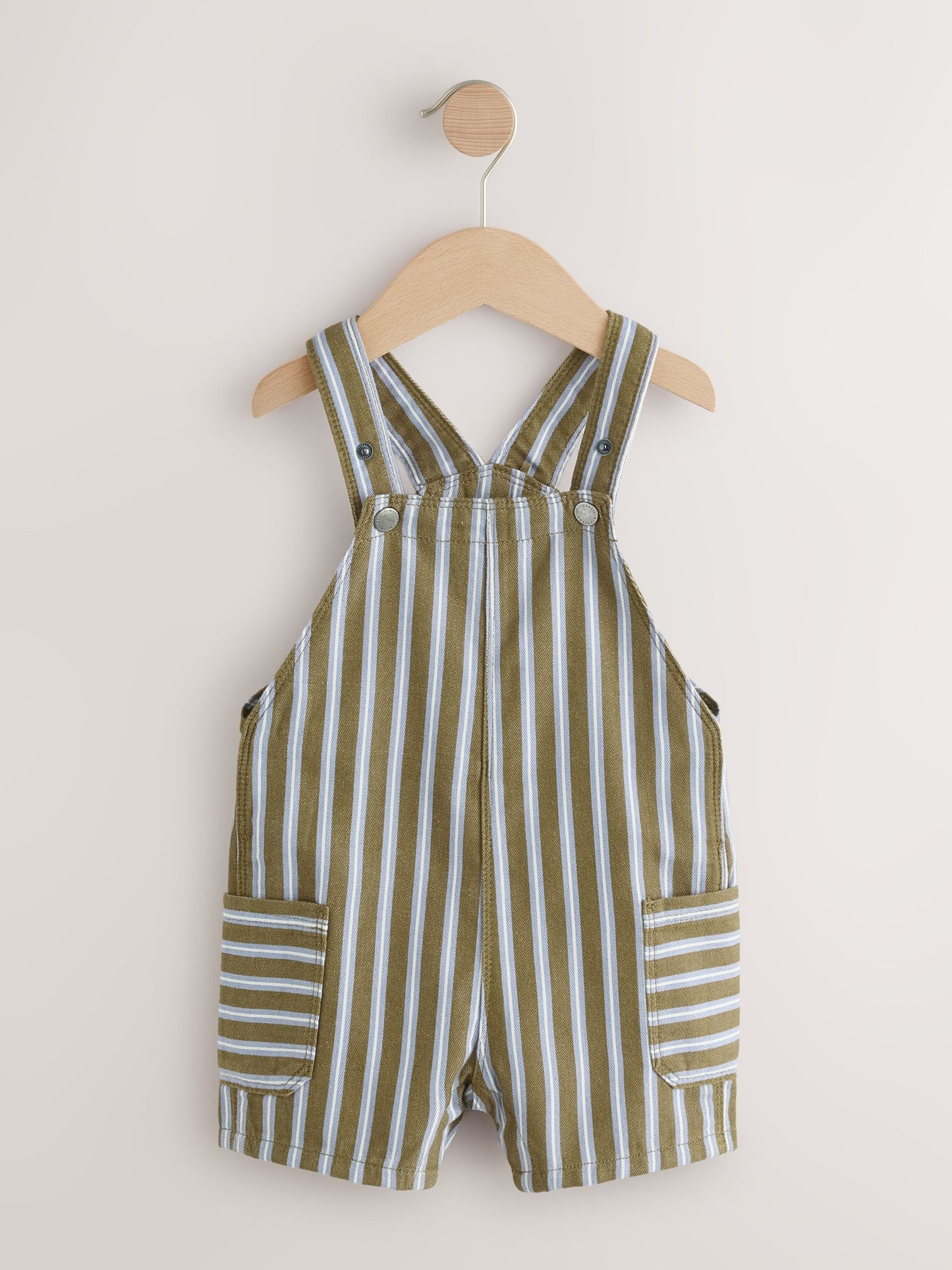 Khaki/Blue Dungarees (3mths-7yrs) image 6