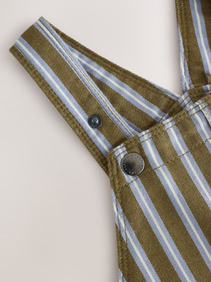 Khaki/Blue Dungarees (3mths-7yrs) image 8