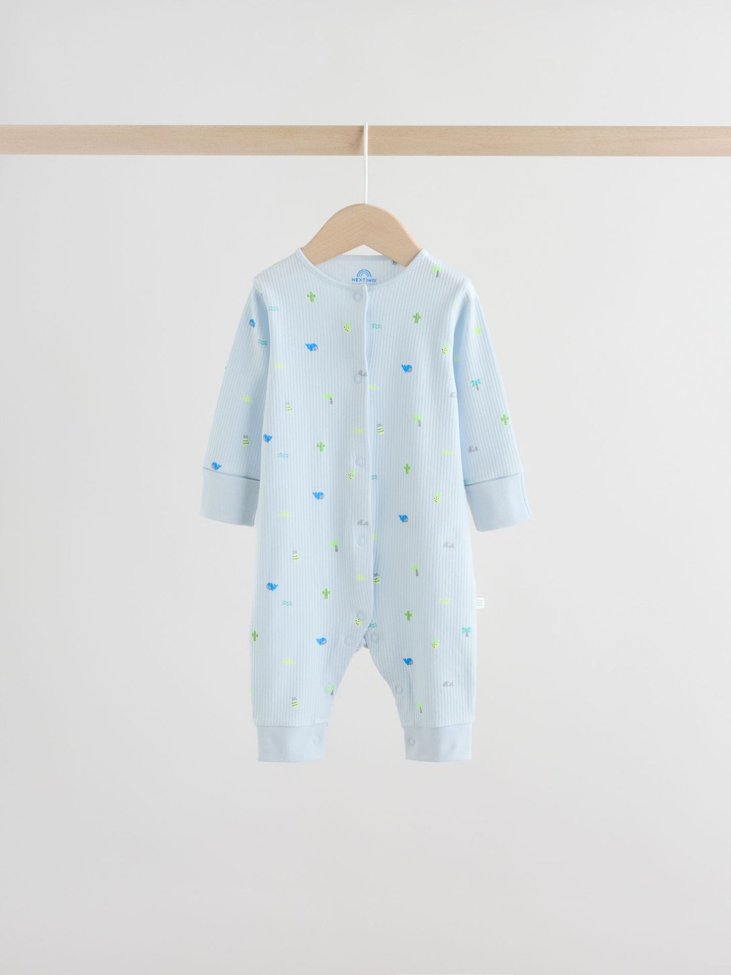 Multi Print Baby Sleepsuits 4 Pack (0mths-3yrs) image 6