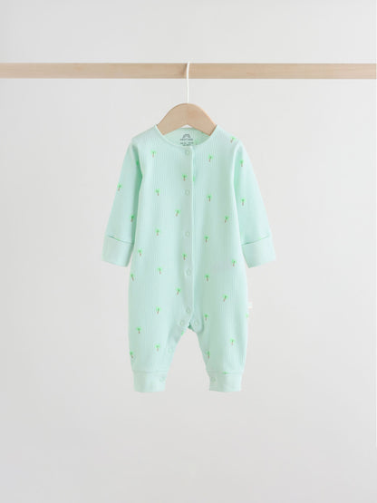 Multi Print Baby Sleepsuits 4 Pack (0mths-3yrs) image 8