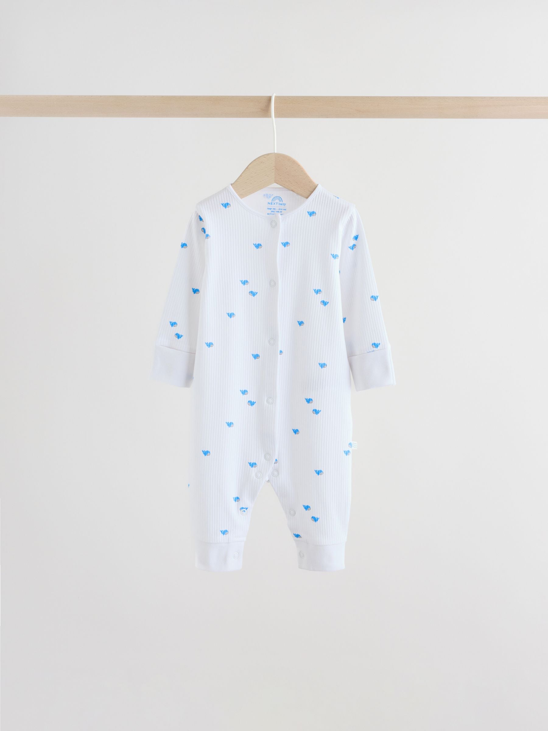 Multi Print Baby Sleepsuits 4 Pack (0mths-3yrs) image 9