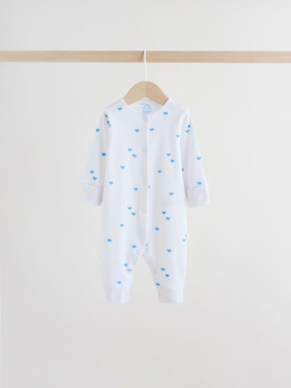Multi Print Baby Sleepsuits 4 Pack (0mths-3yrs) image 9