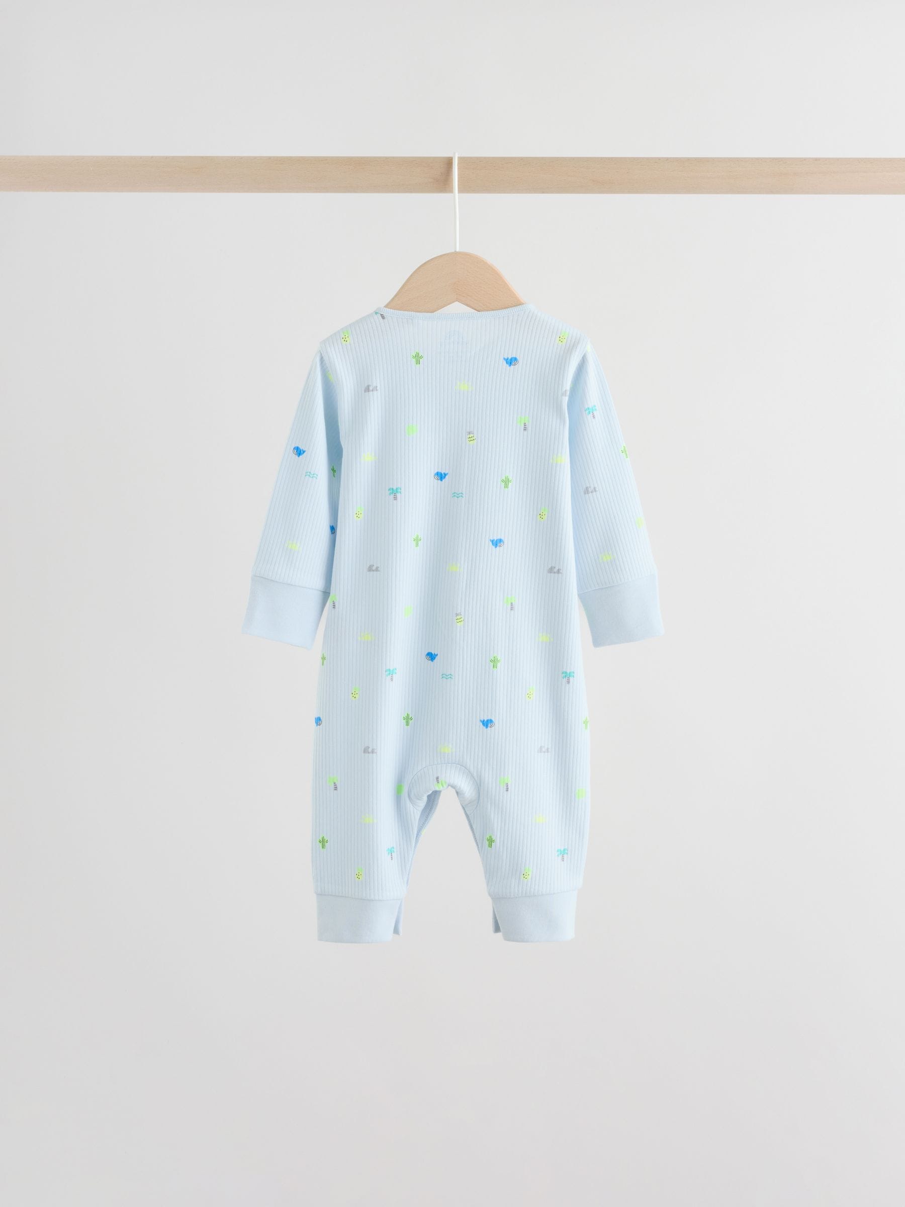 Multi Print Baby Sleepsuits 4 Pack (0mths-3yrs) image 6