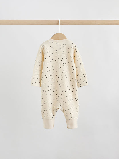 Monochrome Waffle Baby Sleepsuits 3 Pack (0mths-3yrs) image 9