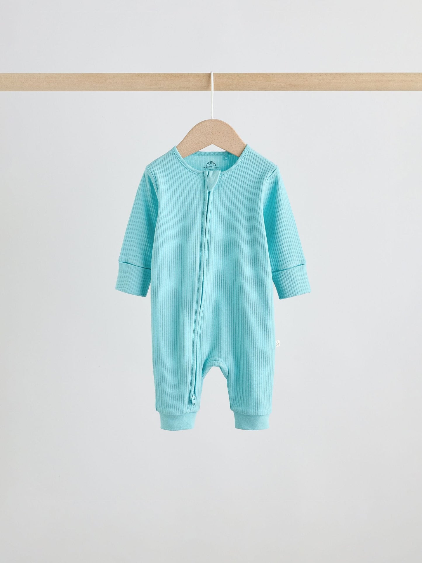 Multi Brights Two Way Zip Baby Sleepsuits 3 Pack (0mths-3yrs) image 3