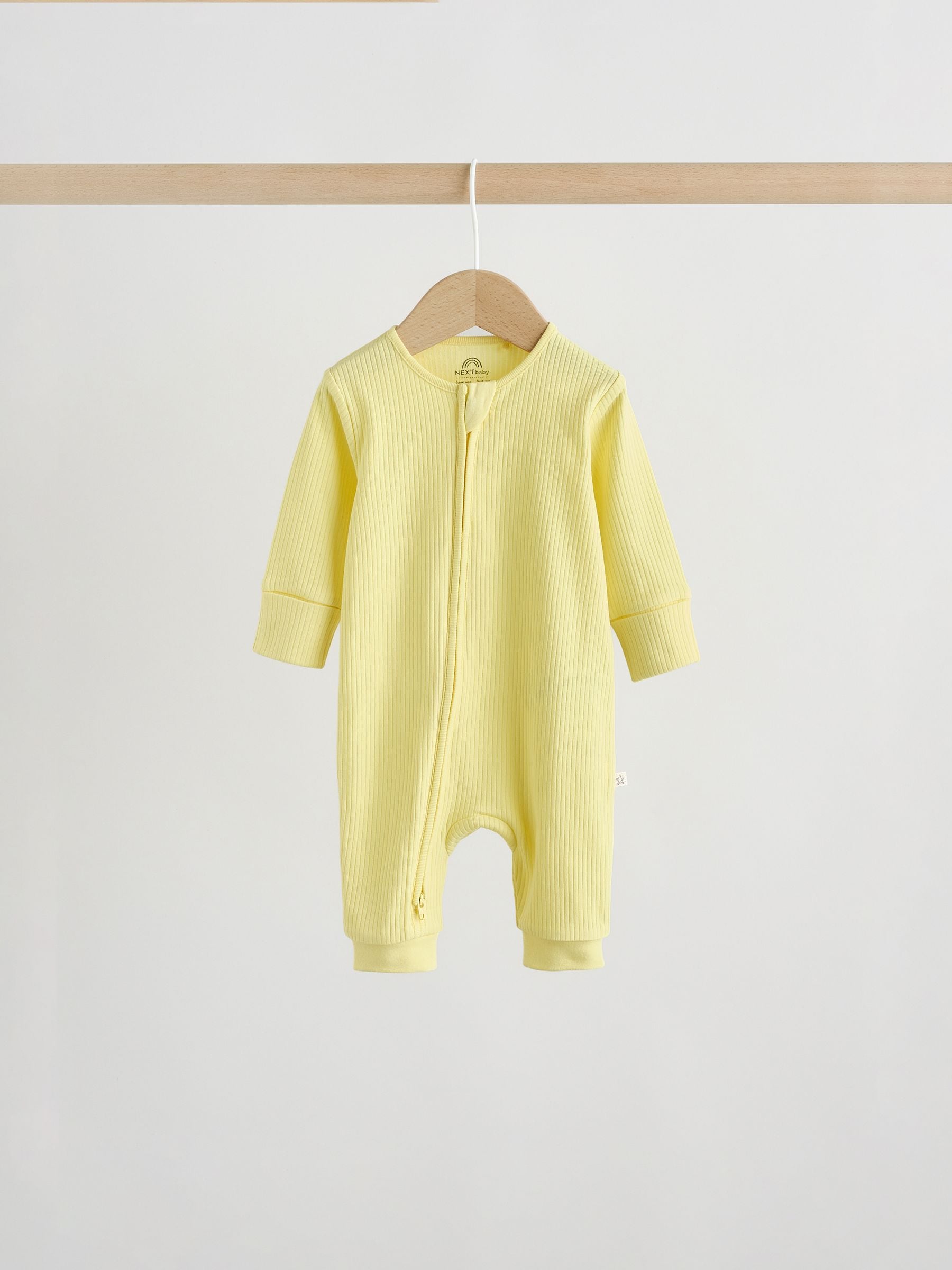 Multi Brights Two Way Zip Baby Sleepsuits 3 Pack (0mths-3yrs) image 4