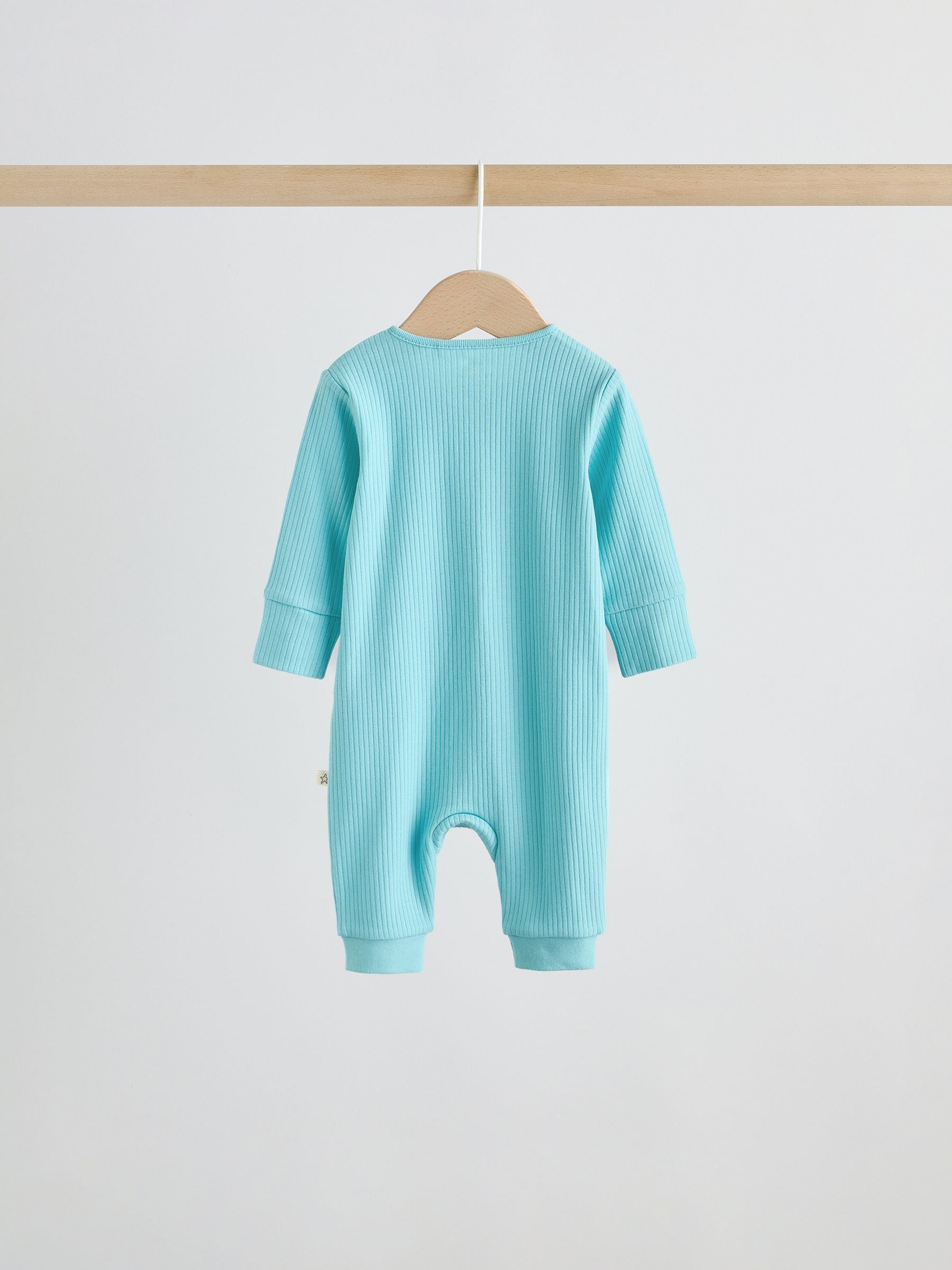 Multi Brights Two Way Zip Baby Sleepsuits 3 Pack (0mths-3yrs) image 6