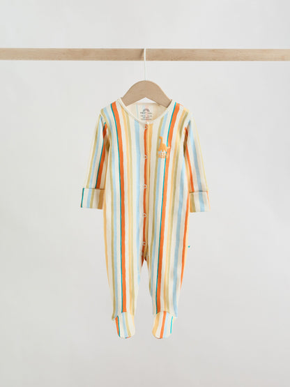 Bright Dinosaur Baby Sleepsuit 4 Pack (0mths-2yrs) image 5