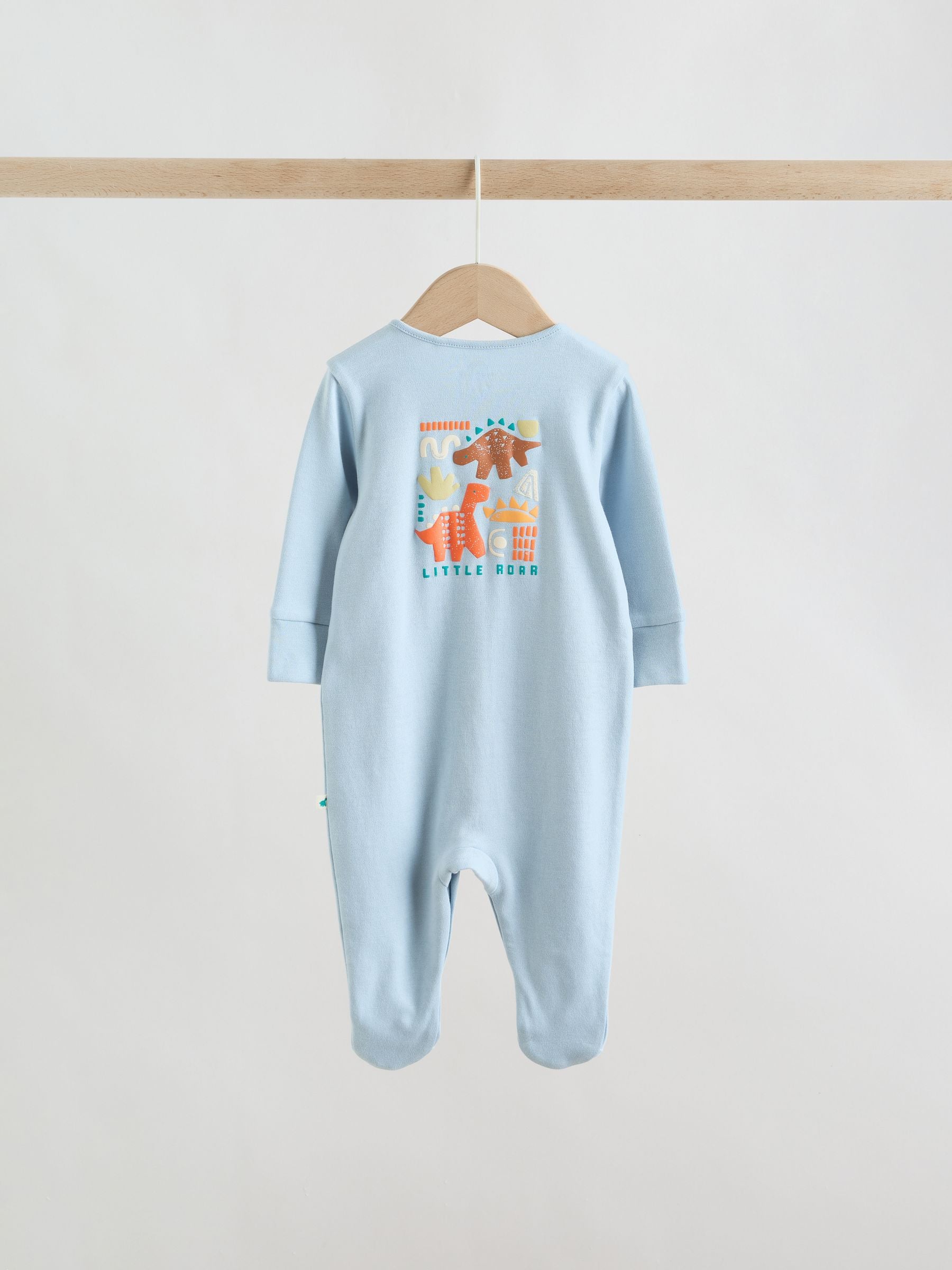 Bright Dinosaur Baby Sleepsuit 4 Pack (0mths-2yrs) image 7