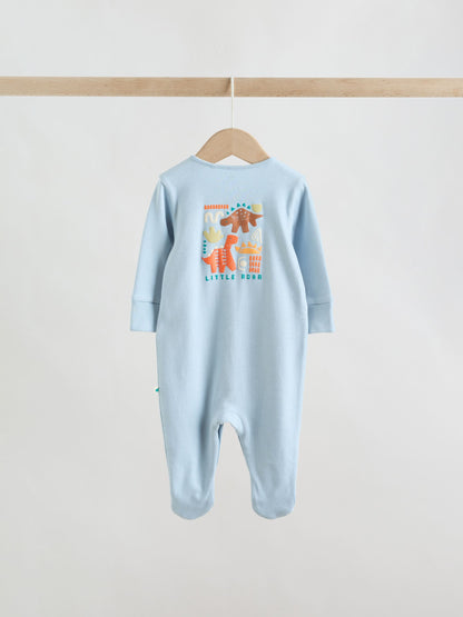 Bright Dinosaur Baby Sleepsuit 4 Pack (0mths-2yrs) image 7