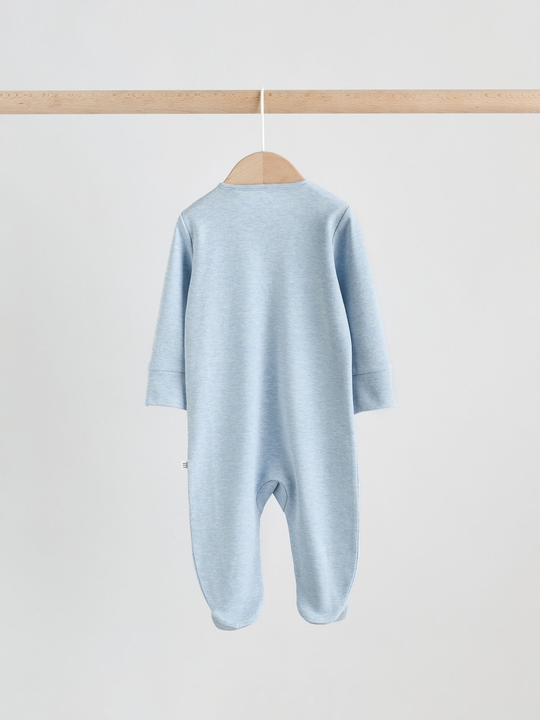 Blue Nautical Baby Sleepsuits 3 Pack (0-2yrs) image 6