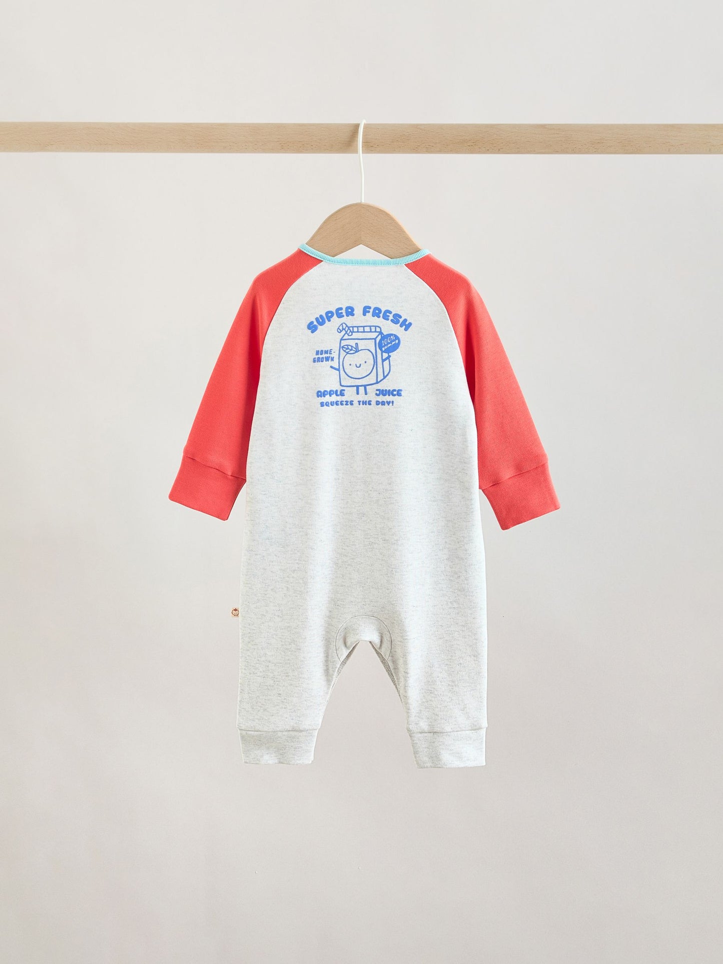 Multi Raglan Baby Sleepsuits 3 Pack (0mths-3yrs) image 6