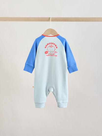 Multi Raglan Baby Sleepsuits 3 Pack (0mths-3yrs) image 8