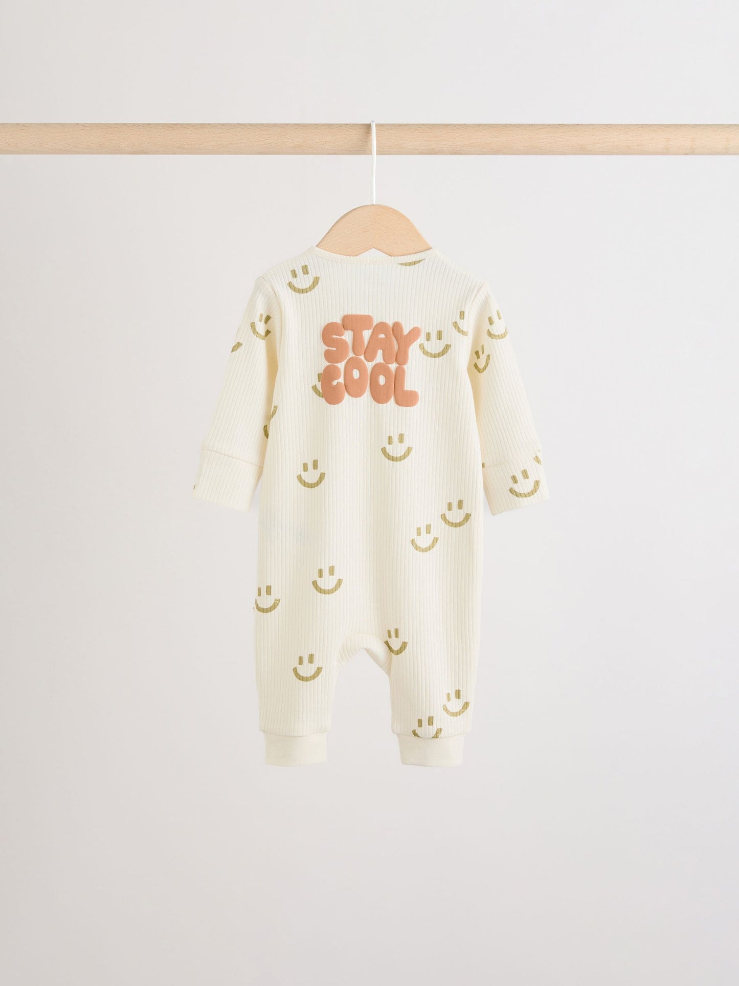 Multi Two Way Zip Baby Sleepsuits 3 Pack (0mths-3yrs) image 4