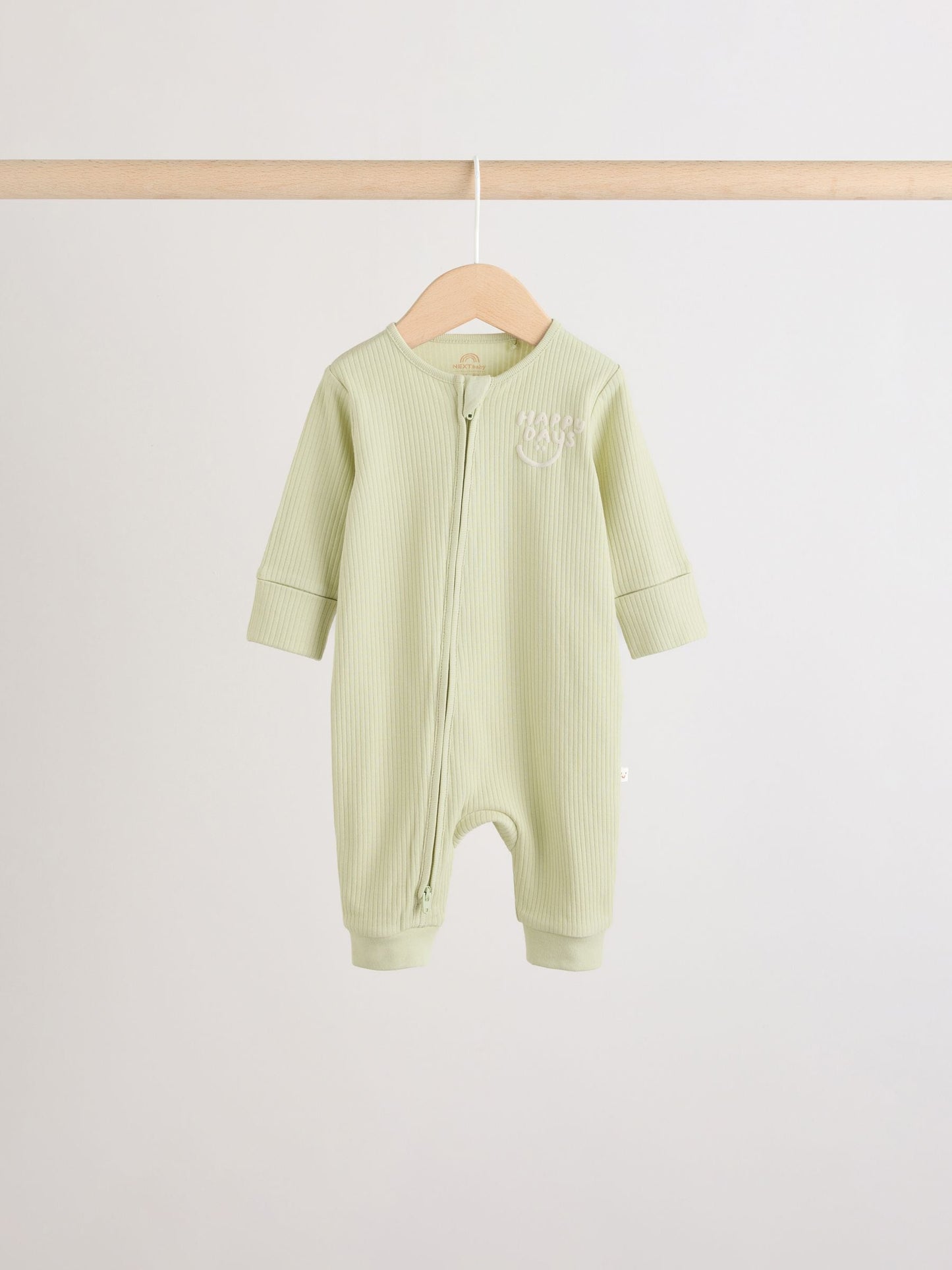 Multi Two Way Zip Baby Sleepsuits 3 Pack (0mths-3yrs) image 7