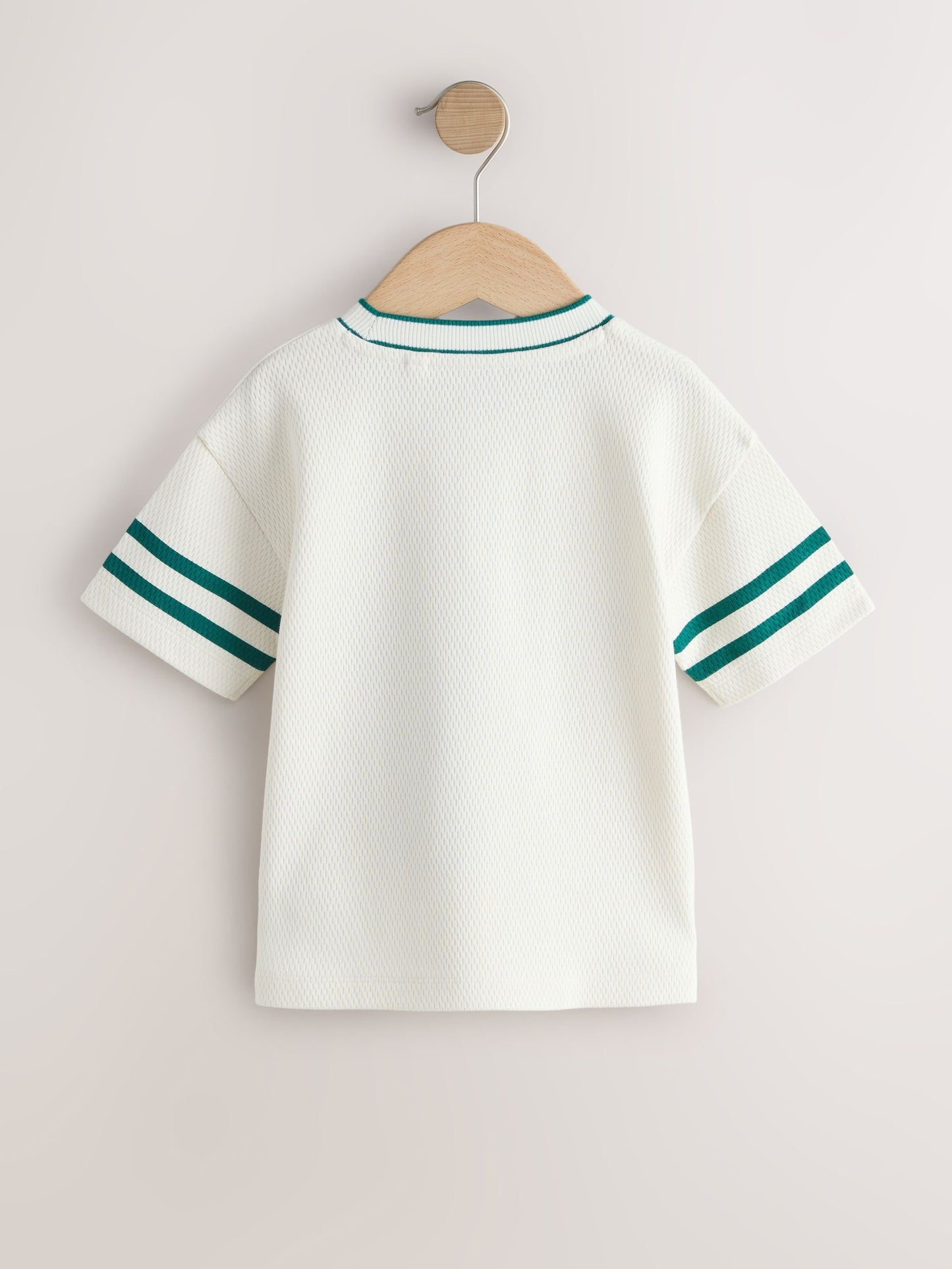 Cream Varsity Short Sleeve Graphic T-Shirt (3mths-7yrs) image 5