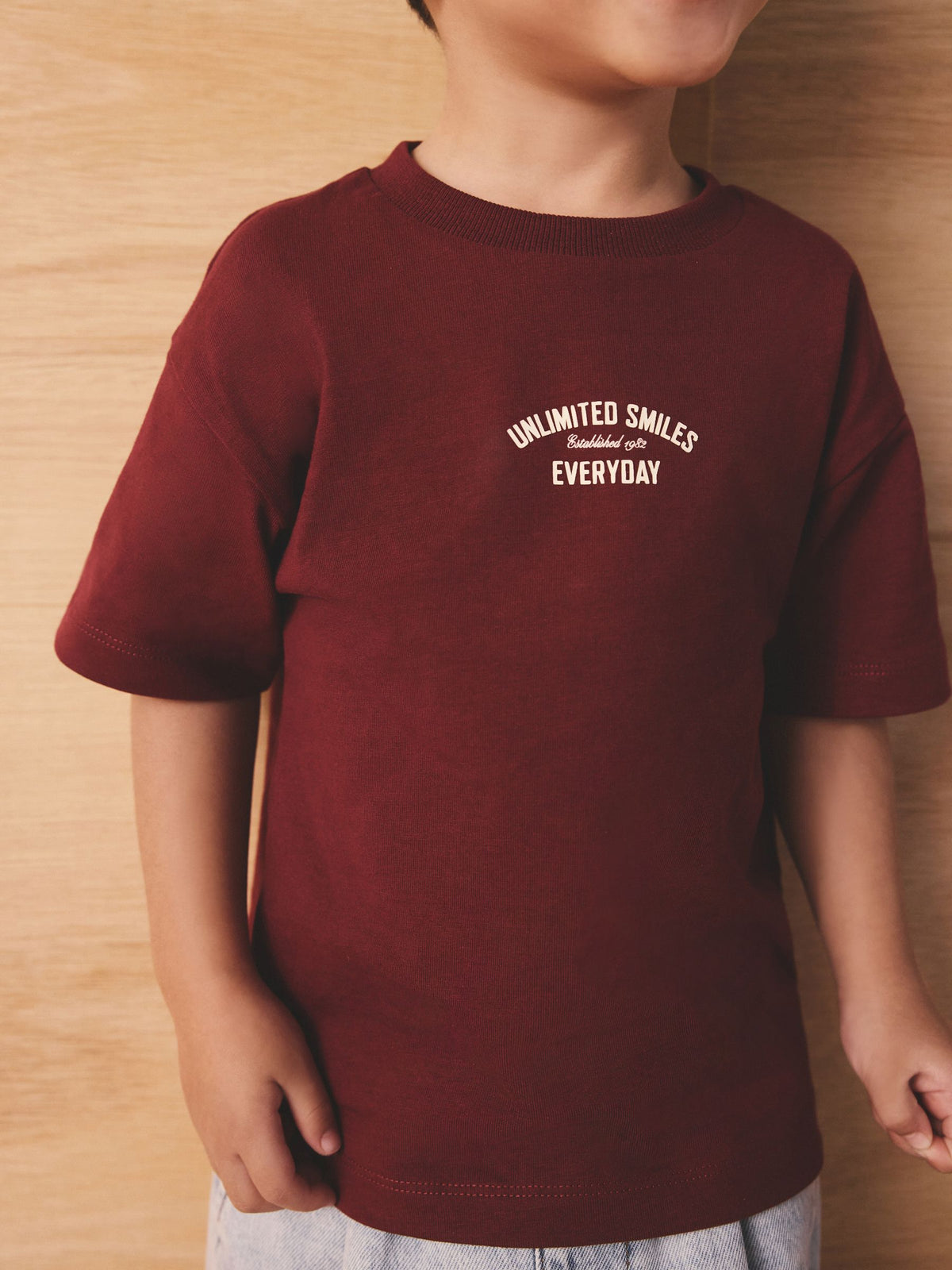 Dsiney Kidz - Berry Red Slogan Short Sleeve Back Print T-Shirt (3mths-7yrs) image 3