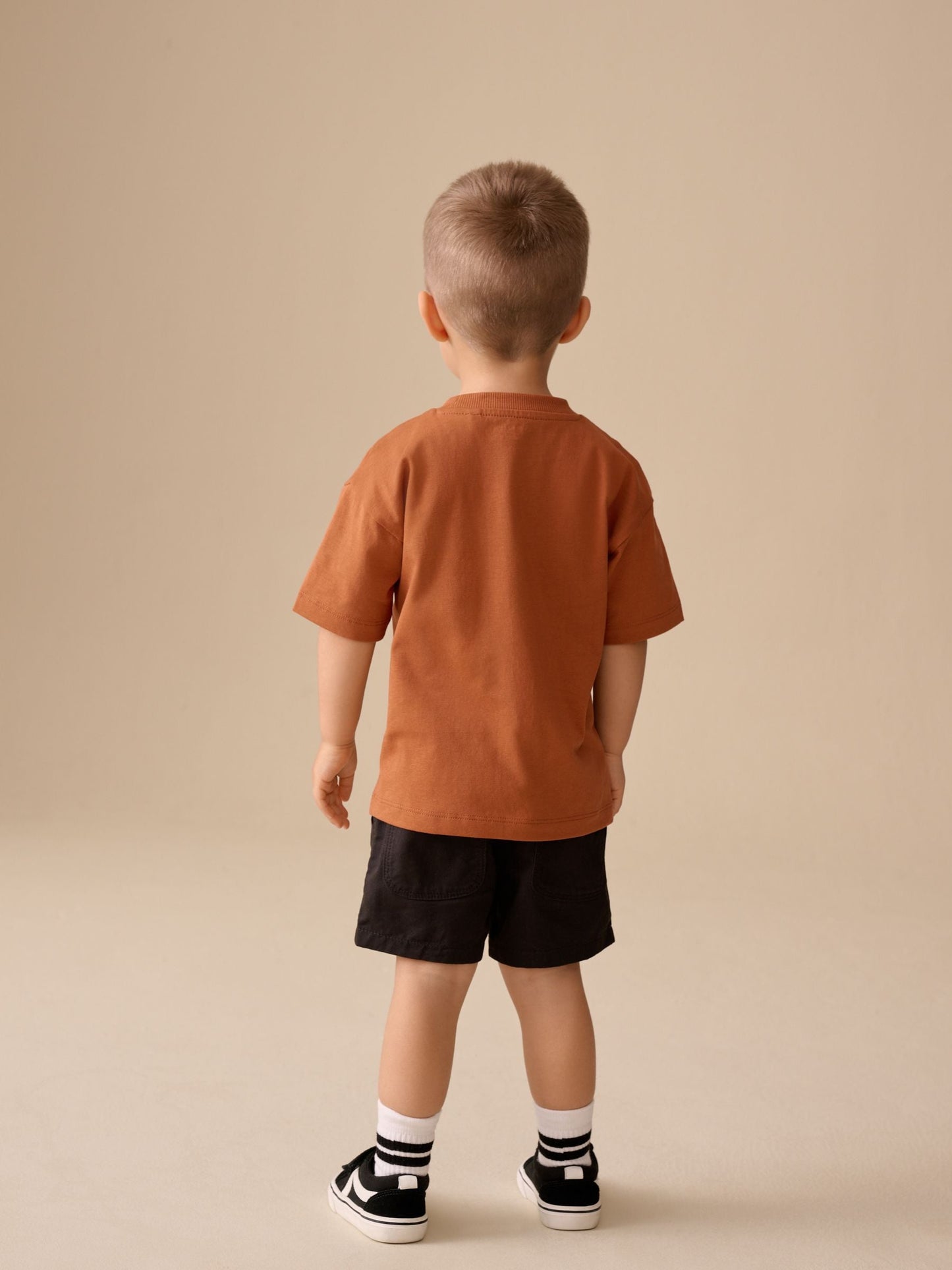 Rust Brown Vehicles Short Sleeve Graphic T-Shirt (3mths-7yrs) image 3