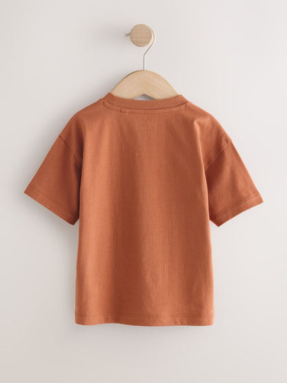 Rust Brown Vehicles Short Sleeve Graphic T-Shirt (3mths-7yrs) image 6