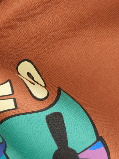 Rust Brown Vehicles Short Sleeve Graphic T-Shirt (3mths-7yrs) image 7