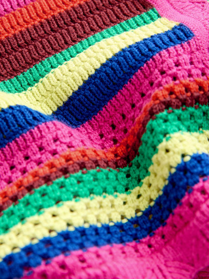 Bright Stripe Knitted Shorts And Cardigan Set (3mths-7yrs) image 8